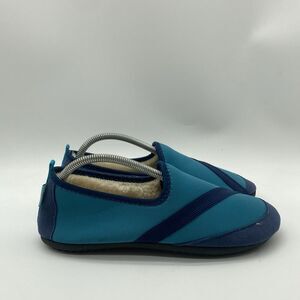 Mens Size 11 FitKicks KOZIKICKS Active Lifestyle Slipper Blue Shearling Lining